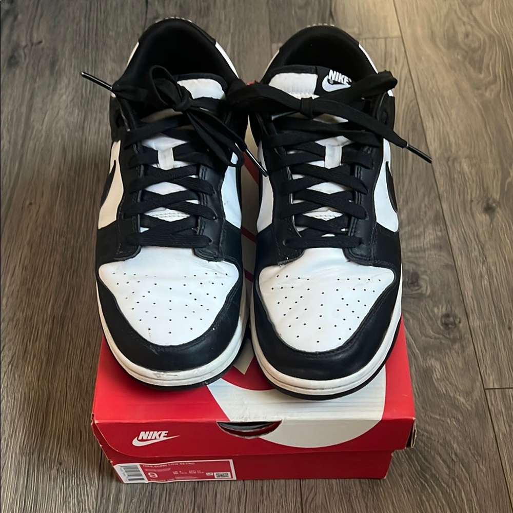 Nike Black and White Dunk Low Retro